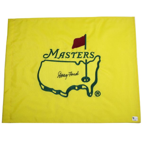 Doug Ford Signed Undated Replica Masters Flag JSA COA