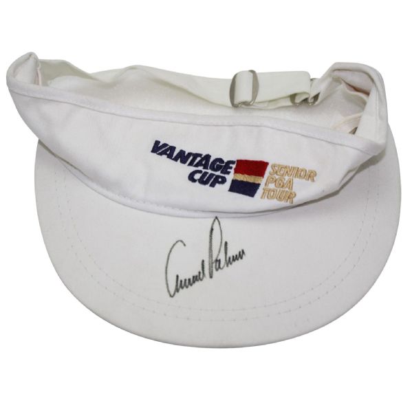 Arnold Palmer Signed Undated 'Vantage Cup' Visor JSA COA