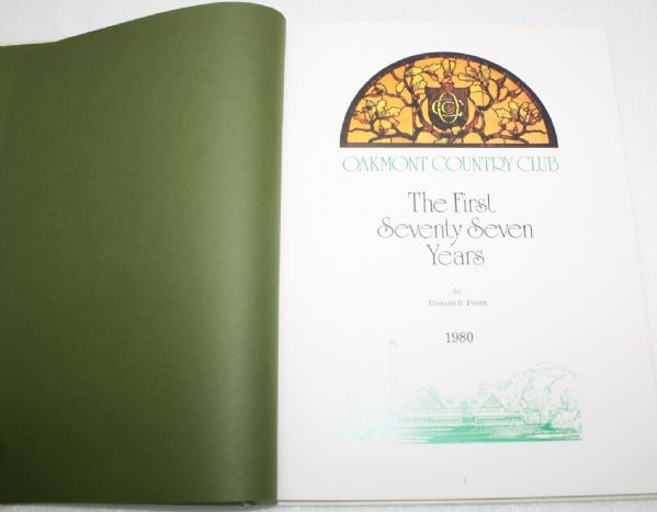 1980 Oakmont Country Club Book  
