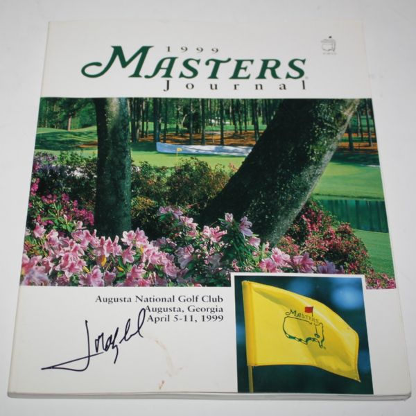 Lot of Three Signed Masters Journals Singh + Olazabal with Two 2004 Spec Guides JSA COA