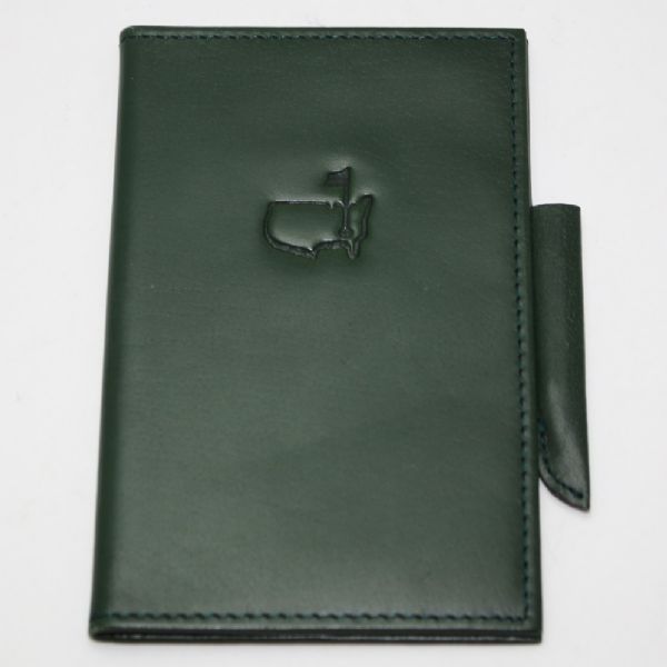 Augusta National Golf Club Green Score Card Holder Plus Scorecard and Par 3 Scorecard