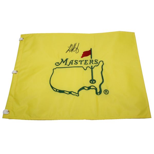 Bubba Watson Signed Undated Masters flag JSA COA