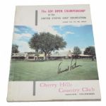 Arnold Palmer Signed 1960 US Open Program - Cherry Hills JSA COA-"The Charge"