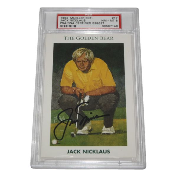Jack Nicklaus Signed 'Golden Bear' Card - PSA  Slabbed #30587146