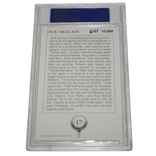 Jack Nicklaus Signed 'Golden Bear' Card - PSA  Slabbed #30587146