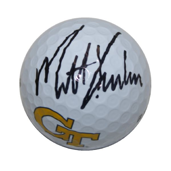Matt Kuchar Signed Georgia Tech Logo Golf Ball JSA COA