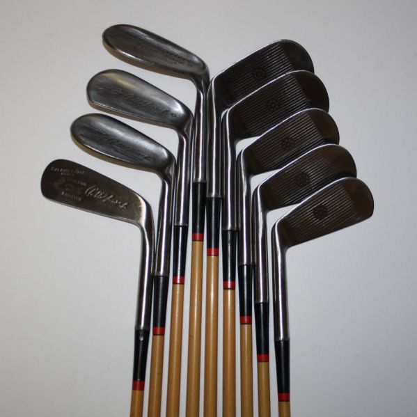 Robert T. Jones Stamped Set of Clubs - Irons, Woods, Putter, and Bag