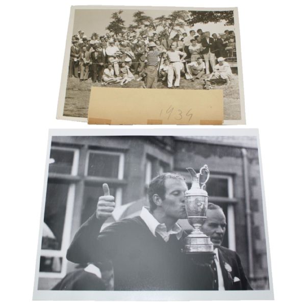 Two Original Photos: Tom Weiskopf  1973 British Open Win and Paul Runyan