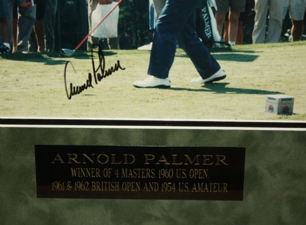 Arnold Palmer Signed Career Tribute Framed Display Piece JSA COA