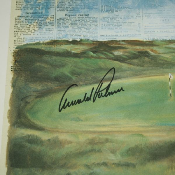 Arnold Palmer Signed Lithograph 'It's Palmer by a Stroke'-'61 British-Remarque 14/25