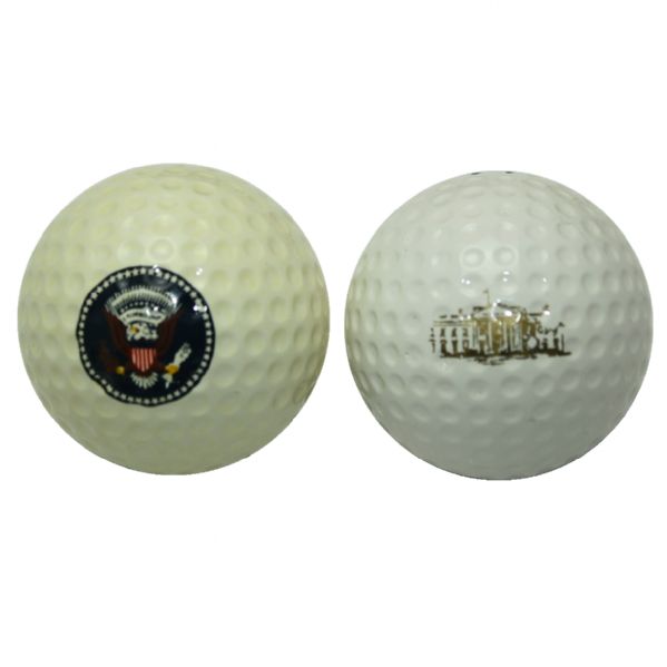 Lot of Two Jerry Ford Signature Model Golf Balls-Originates From Michigan PGA Official