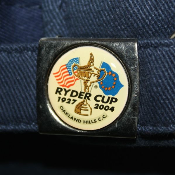 European Ryder Cup 'Actual' Team Hat 1927-2004 Oakland Hills Navy with Logo