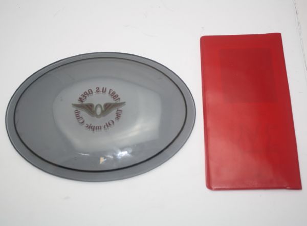 Jack Fleck's 1987 US Open Player Gift Plate with Pamphlet and 1987 Open Annual 