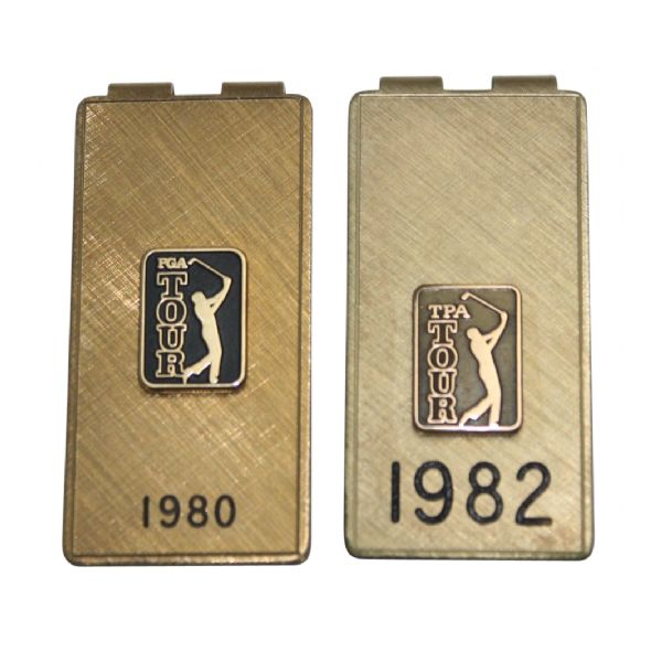 Jack Fleck's 1980 and 1982 PGA Championship Money Clips