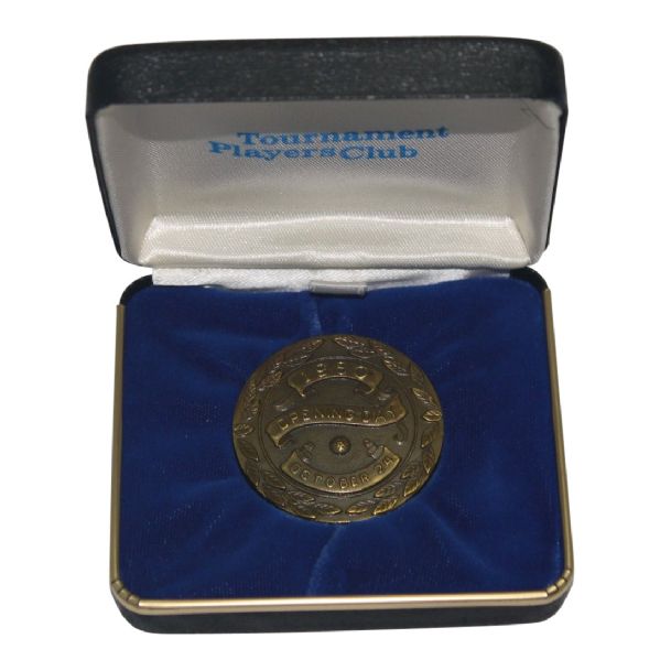 Oct. 24, 1980 TPC at Sawgrass Opening Day Medal-With Original PGA Case