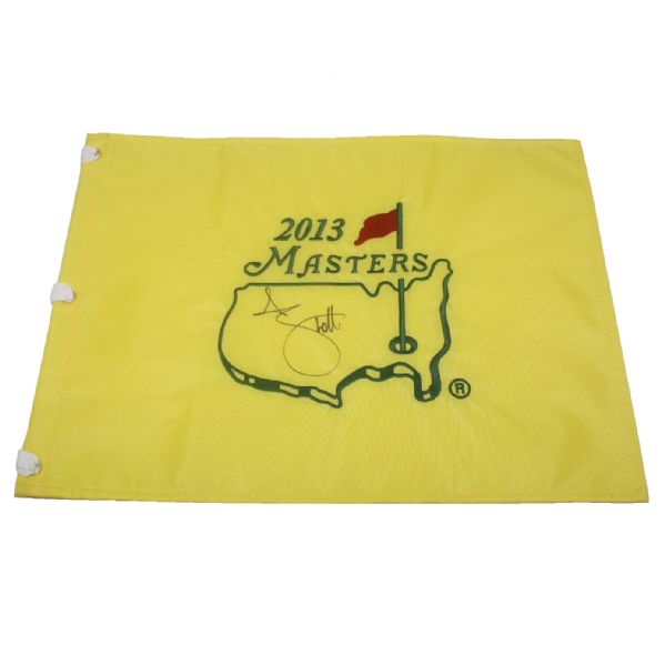 Adam Scott Signed Masters 2013 Embroidered Flag JSA COA