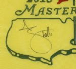 Adam Scott Signed Masters 2013 Embroidered Flag JSA COA