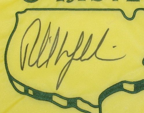 Phil Mickelson Signed Masters 2006 Embroidered Masters Flag JSA COA