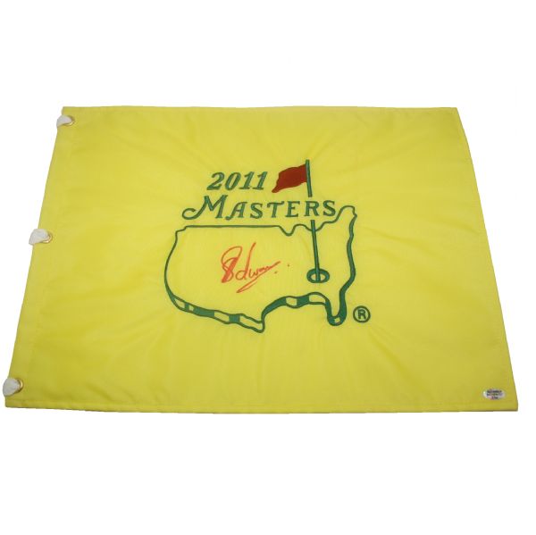Charl Schwartzel Signed Masters 2011 Embroidered Flag JSA COA