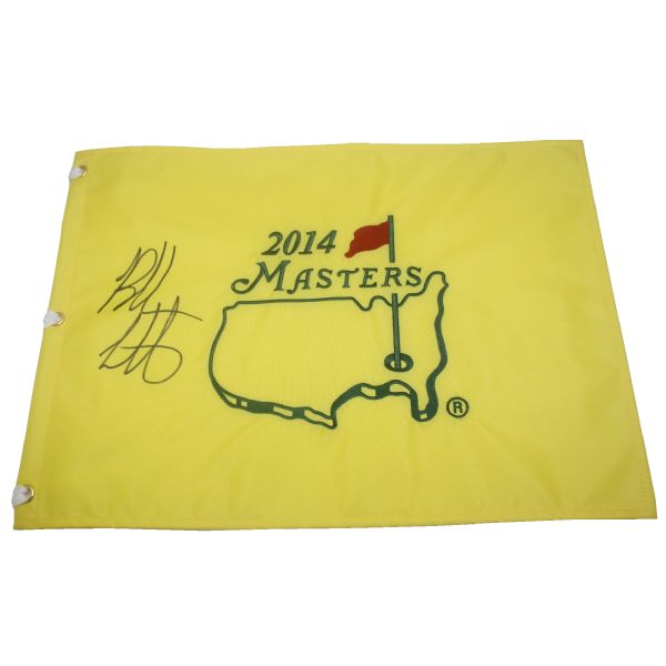 Bubba Watson Signed Masters 2014 Embroidered Flag - Great Large Signature JSA COA