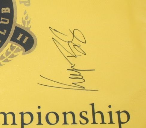 Keegan Bradley Signed 2011 PGA Championship Flag Atlanta Athletic Club JSA COA