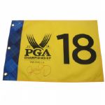Rory McIlroy Signed 2014 PGA Championship Valhalla Flag JSA COA