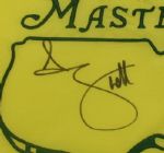 Adam Scott Signed 2013 Masters Embroidered Flag JSA COA