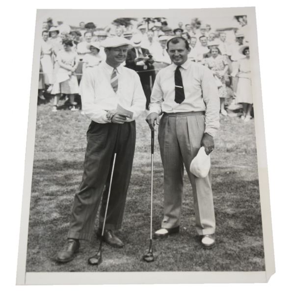 1939 Acme Original Wire Photo U.S.  Open - Byron Nelson and Ed Dudley