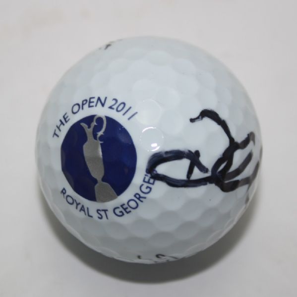 Darren Clarke Signed Royal St. George 2011 OPEN Logo Golf Ball JSA COA