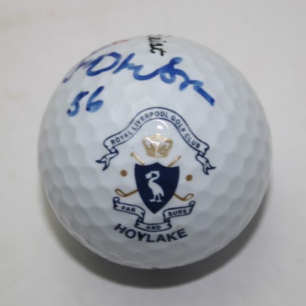 Peter Thomson Signed Royal Liverpool Logo Golf Ball JSA COA