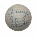 Denny Shute Signed Golf Ball - 1933 British Open, 1936, 1937 PGA Champion JSA COA