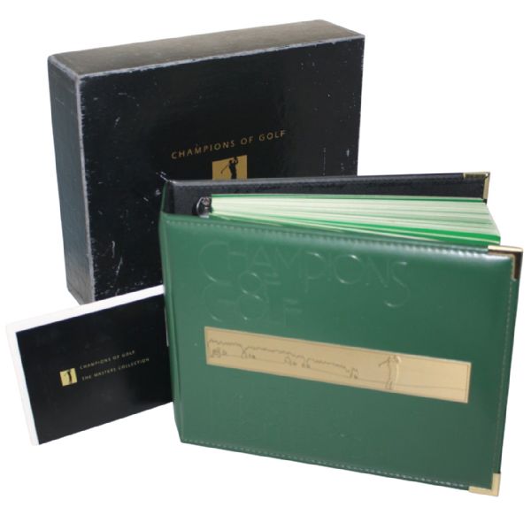 Champions of Golf - The Masters Collection Green Leather Binder - 1934-1993
