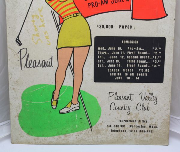 Original Vintage Neon Advertising Poster from 1970 LPGA Championship