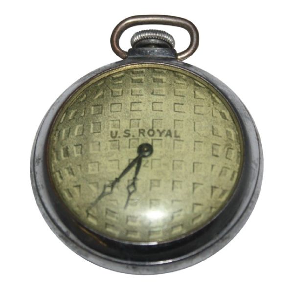 Early 1900's Golf Ball Themed Pocket Watch U.S. Royal