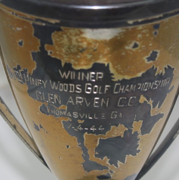 Stranahan's 1944 Piney Woods Golf Championship Winner Trophy - Glen Arven C.C.