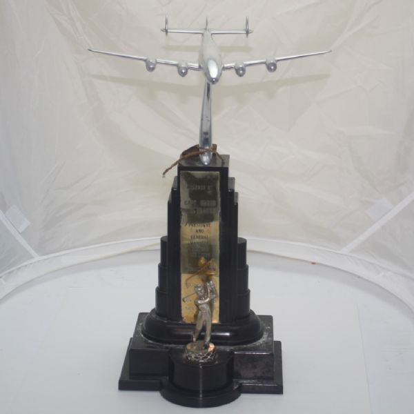 Frank Stranahan's 1953 Miami Open Low Amateur Airplane Trophy