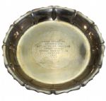 Frank Stranahans 1952 50th Western Amateur Sterling Championship Tray - 4th Title