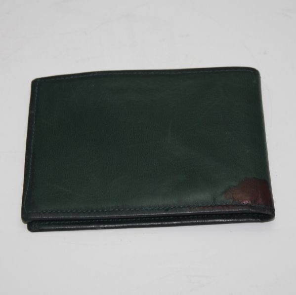 Green Leather Augusta National Logo Wallet-Used condition-Player Gift 1977?