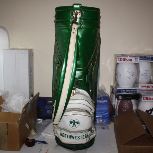 Bruce Crampton Personal Northwestern Golf Bag with Photo