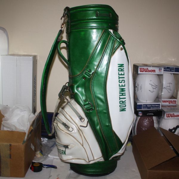 Bruce Crampton Personal Northwestern Golf Bag with Photo