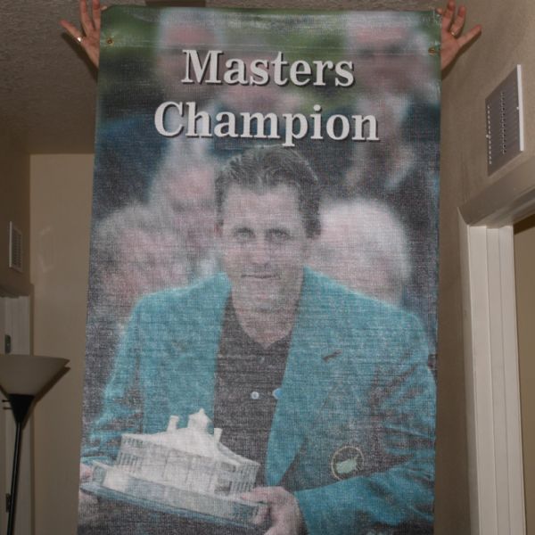 Phil Mickelson Masters Champion Large Banner - 8ft