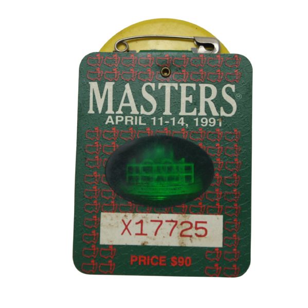 1991 Masters Badge #X17725