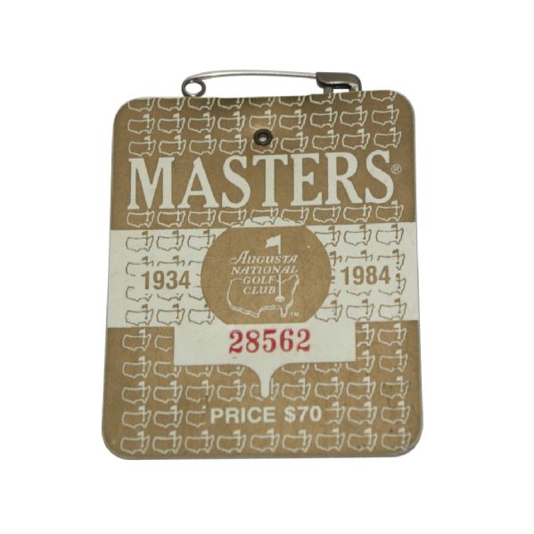 1984 Masters Badge #28562