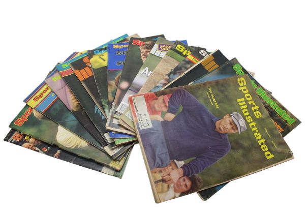 Lot of 15 Golf Related 'Sports Illustrated' Covers - 1960's-current