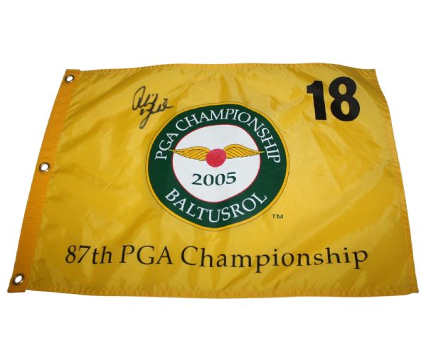 Phil Mickleson Signed 2005 PGA Championship Flag - Baltusrol JSA COA