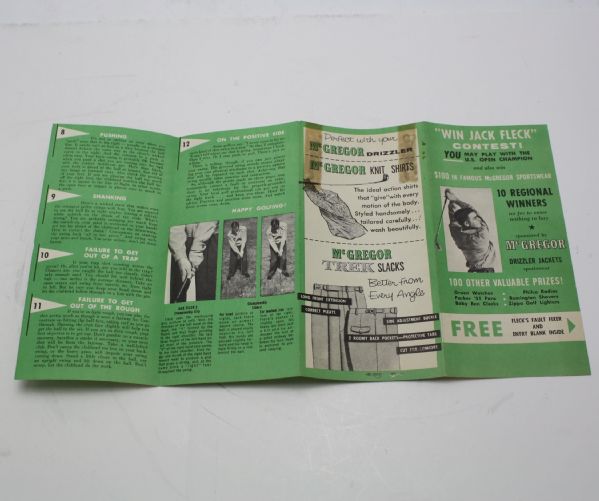 Lot of Jack Fleck 1955 Post Open Win Items MacGregor Original Advertising/Exhibitions 