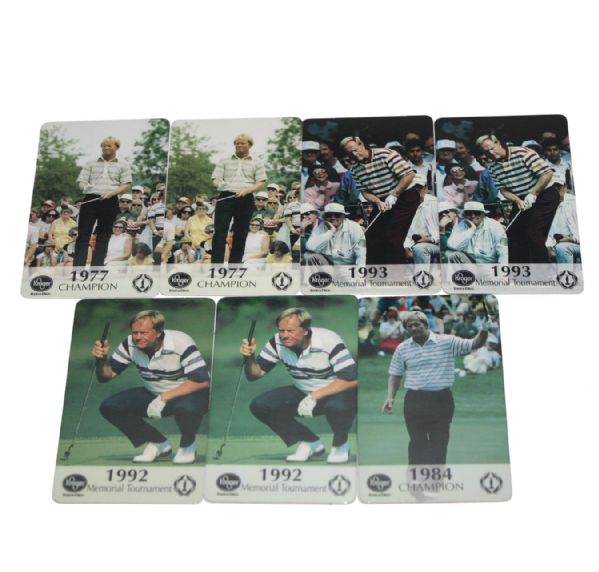 Lot of Seven Kroger Jack Nicklaus Memorial Cards-You May Never Have Seen These