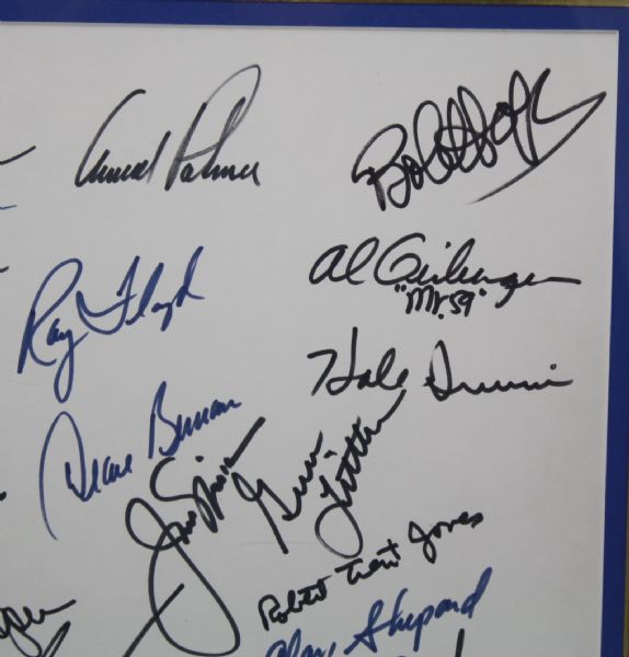 Multi-Signed 'Legends of Golf' Framed Display - 26 includes (18 HOFer)-JSA COA