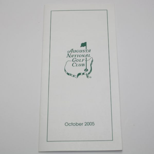 Augusta National Golf Club 2005 Members Directory