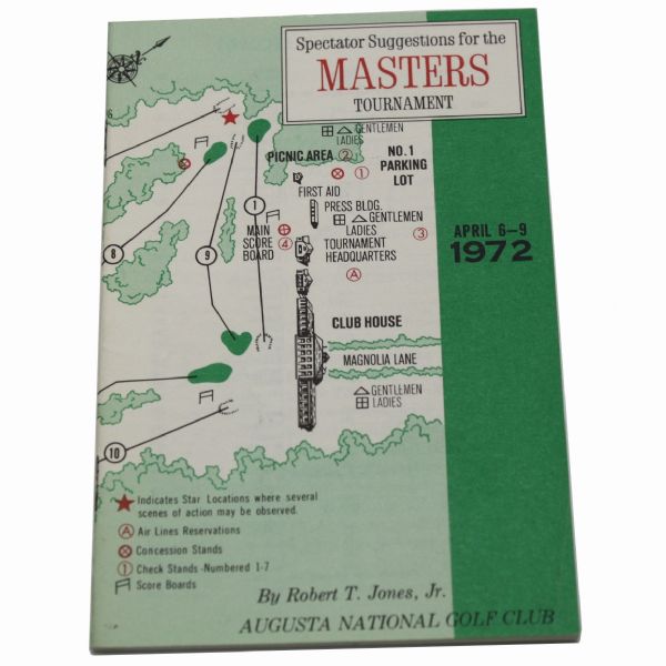 1972 Masters Spec Guide - Nicklaus Victory